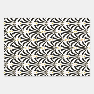  Art Deco Palmetto Pattern uit 1920 Inpakpapier Vel