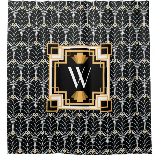 Art Deco Palmettos  1920 - Speciaal Douchegordijn (Voorkant)