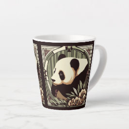 Art Deco Panda Beer 12oz Mok