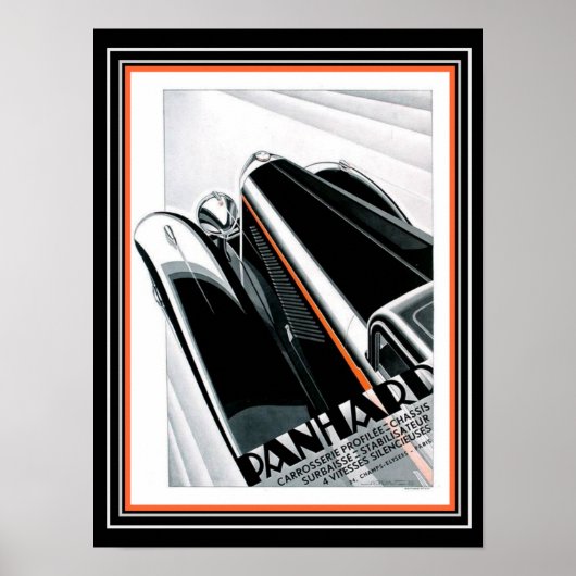 Art Deco Panhard Ad - Alex Kow (1932) Poster (Voorkant)