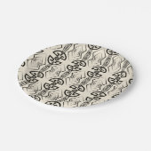 Art Deco Papieren Bordje (Gekanteld)