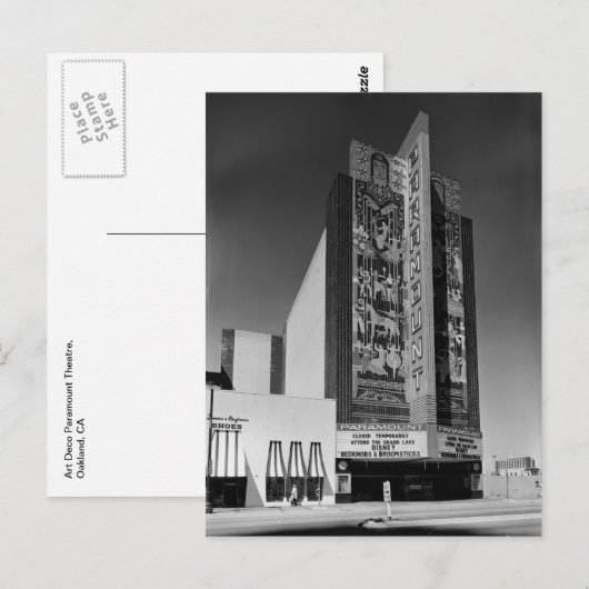 Art Deco Paramount Theatre, Oakland, Verenigde Sta Briefkaart (Voorkant / Achterkant)