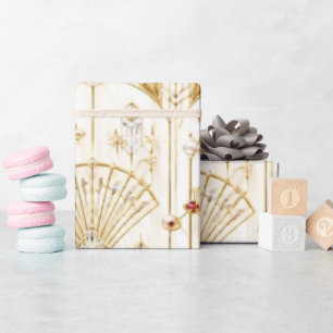 Art Deco Parel Jewel Kerst Inpakpapier