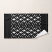 Art Deco Parels Zwart En Wit Patroon Bad Handdoek (Handdoek)