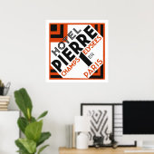 Art Deco Paris Franse hotellabel remake Poster (Thuiskantoor)