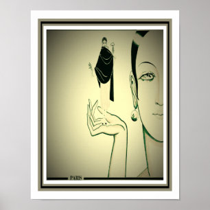 Art Deco Paris Mode Print
