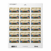 Art Deco Paris Rozen Etiket (Full Sheet)