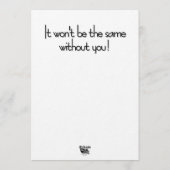 Art Deco Parisian Black and White Swans Kaart (Achterkant)