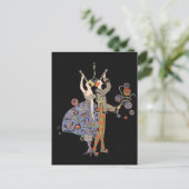  Art Deco Party Goers Celebration Briefkaart (Staand voorkant)