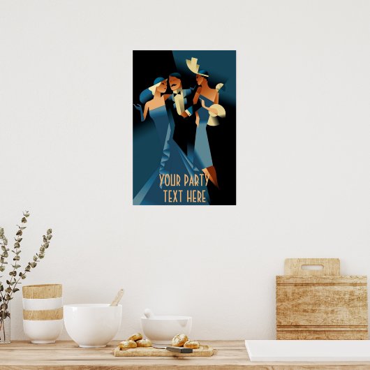 Art Deco Party Poster (Keuken)