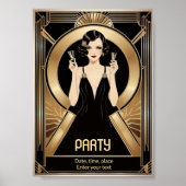 Art Deco Party Poster (Voorkant)