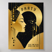 Art Deco Party Poster (Voorkant)