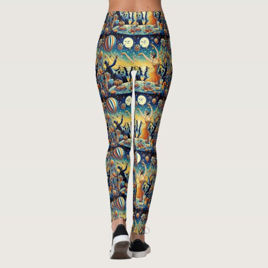  Art Deco Party Time Leggings (Achterkant)