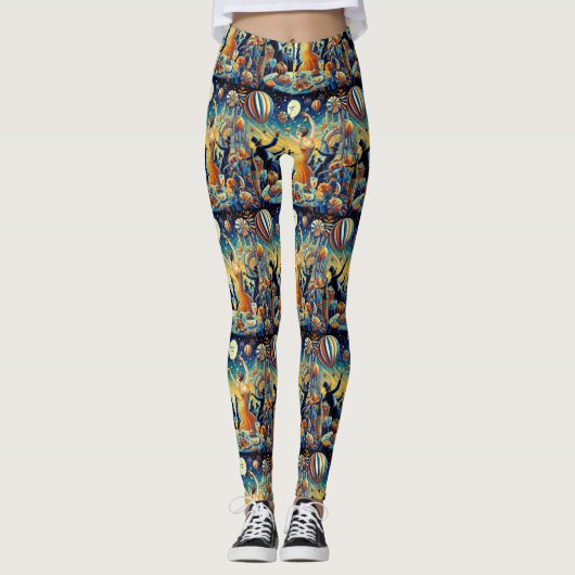 Art Deco Party Time Leggings (Voorkant)