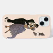 Art Deco-Passen getrouwd, Bride en Groom Dance Case-Mate iPhone Case (Achterkant (horizontaal))