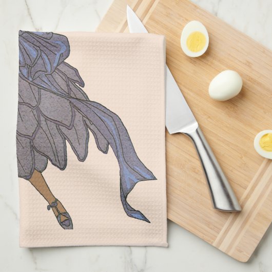  Art Deco-Passen getrouwd, Bride en Groom Dance Theedoek (Quarter Fold)