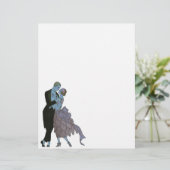  Art Deco-Passen getrouwd, Love Wedding Dance (Staand voorkant)