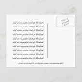  Art Deco-Passen getrouwd, Love Wedding Dance Aankondigingskaart (Achterkant)