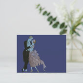  Art Deco-Passen getrouwd, Love Wedding Dance Briefkaart (Staand voorkant)