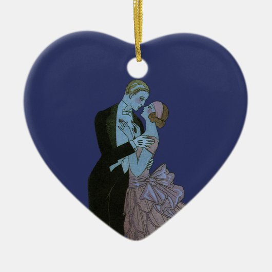  Art Deco-Passen getrouwd, Love Wedding Dance Keramisch Ornament (Voorkant)