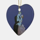  Art Deco-Passen getrouwd, Love Wedding Dance Keramisch Ornament (Links)