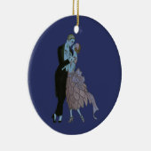  Art Deco-Passen getrouwd, Love Wedding Dance Keramisch Ornament (Rechts)