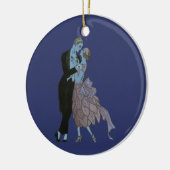  Art Deco-Passen getrouwd, Love Wedding Dance Keramisch Ornament (Links)