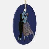  Art Deco-Passen getrouwd, Love Wedding Dance Keramisch Ornament (Rechts)