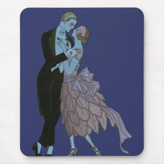  Art Deco-Passen getrouwd, Love Wedding Dance Muismat (Voorkant)