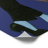  Art Deco-Passen getrouwd, Love Wedding Dance Poster (Hoek)