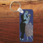 Art Deco-Passen getrouwd, Love Wedding Dance Sleutelhanger (Voorkant)