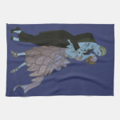 Art Deco-Passen getrouwd, Love Wedding Dance Theedoek (Horizontaal)