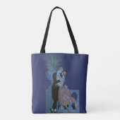  Art Deco-Passen getrouwd, Love Wedding Dance Tote Bag (Achterkant)