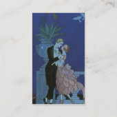  Art Deco-Passen getrouwd, Love Wedding Dance Visitekaartje (Achterkant)