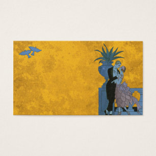  Art Deco-Passen getrouwd, Love Wedding Dance Visitekaartje