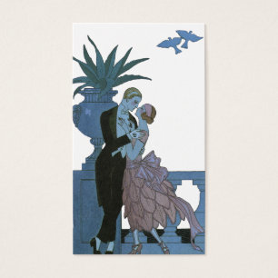  Art Deco-Passen getrouwd, Love Wedding Dance Visitekaartjes