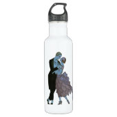  Art Deco-Passen getrouwd, Love Wedding Dance Waterfles (Voorkant)