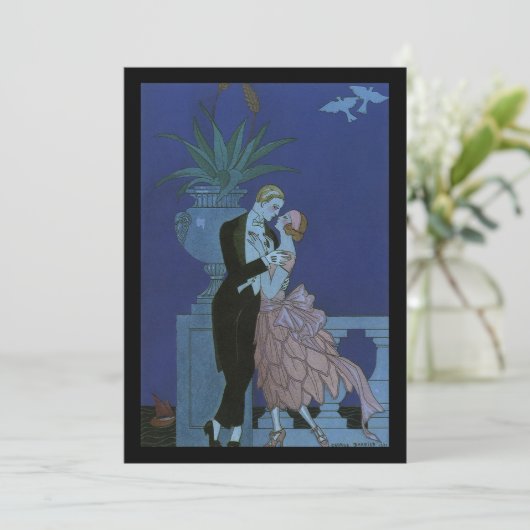 Art Deco Passen getrouwd, Oui van George Barbier (Staand voorkant)