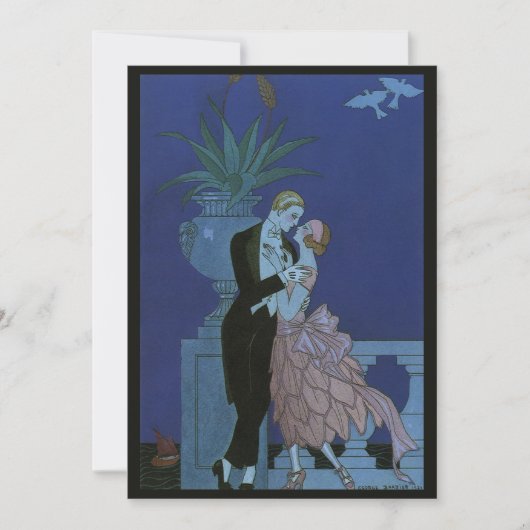 Art Deco Passen getrouwd, Oui van George Barbier (Voorkant)