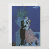  Art Deco Passen getrouwd, Oui van George Barbier Aankondiging (Voorkant)