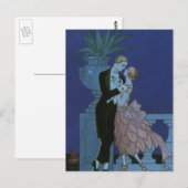  Art Deco Passen getrouwd, Oui van George Barbier Briefkaart (Voorkant / Achterkant)