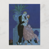 Art Deco Passen getrouwd, Oui van George Barbier Briefkaart (Voorkant)