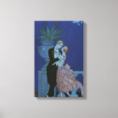 Art Deco Passen getrouwd, Oui van George Barbier Canvas Afdruk (Voorkant)