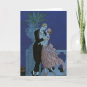  Art Deco Passen getrouwd, Oui van George Barbier Kaart (Voorkant)