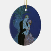  Art Deco Passen getrouwd, Oui van George Barbier Keramisch Ornament (Rechts)