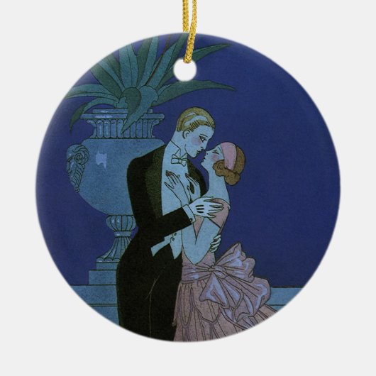 Art Deco Passen getrouwd, Oui van George Barbier Keramisch Ornament (Voorkant)