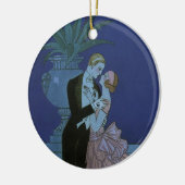  Art Deco Passen getrouwd, Oui van George Barbier Keramisch Ornament (Links)