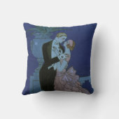 Art Deco Passen getrouwd, Oui van George Barbier Kussen (Achterkant)