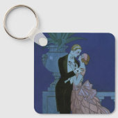 Art Deco Passen getrouwd, Oui van George Barbier Sleutelhanger (Voorkant)
