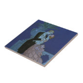 Art Deco Passen getrouwd, Oui van George Barbier Tegeltje (Zijkant)